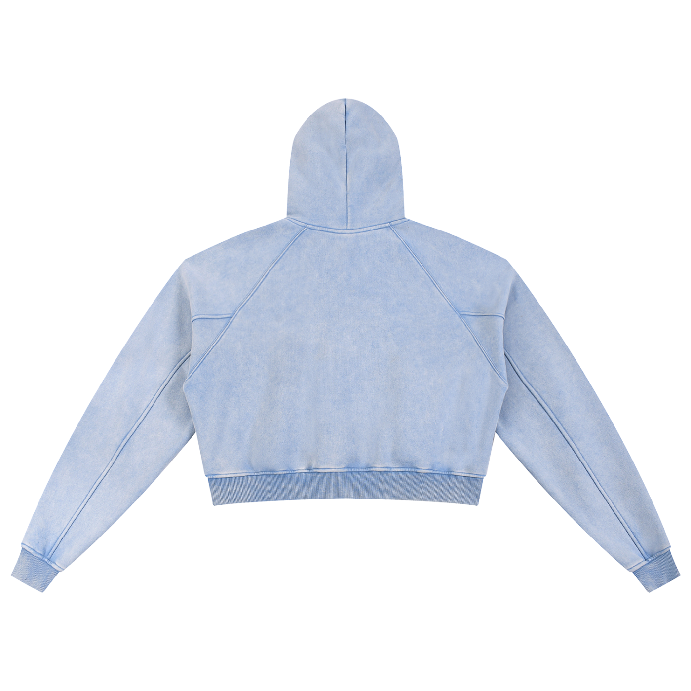 Women Rep x Rep Snow Washed Cropped Hoodie