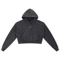 Women Rep x Rep Snow Washed Cropped Hoodie